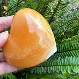 Orange Calcite Heart