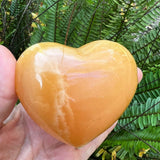 Orange Calcite Heart