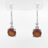 Orange Kyanite Faceted Drop Earrings
