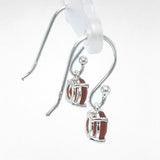 Orange Kyanite Faceted Drop Earrings