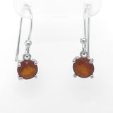 Orange Kyanite Faceted Drop Earrings