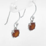 Orange Kyanite Faceted Drop Earrings