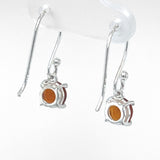 Orange Kyanite Faceted Drop Earrings