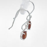 Orange Kyanite Faceted Drop Earrings