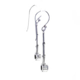 Peridot Silver Drop Earrings