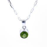 Peridot Faceted Pendant