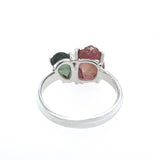 Pink Tourmaline and Green Kyanite Ring