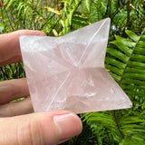Large Rose Quartz Merkaba Crystal 5.5cm