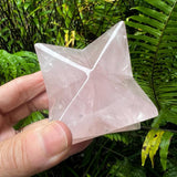 Large Rose Quartz Merkaba Crystal 5.5cm