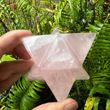 Large Rose Quartz Merkaba Crystal 5.5cm