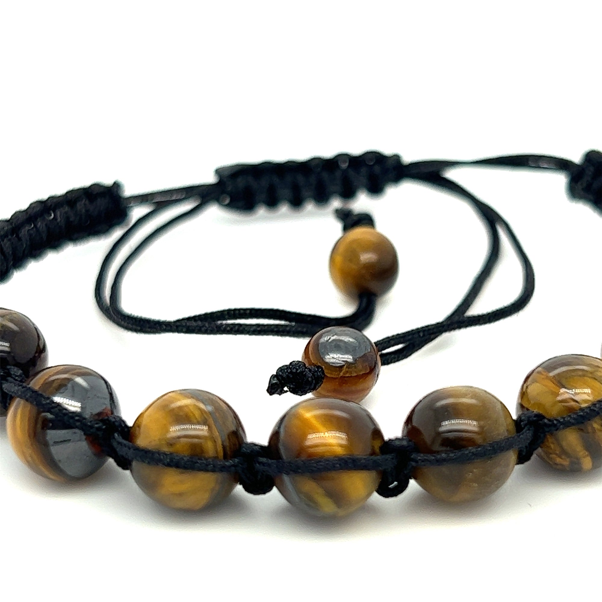 Tiger Eye Round Bead Bracelet