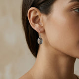 Tourmalined Quartz Drop Earrings