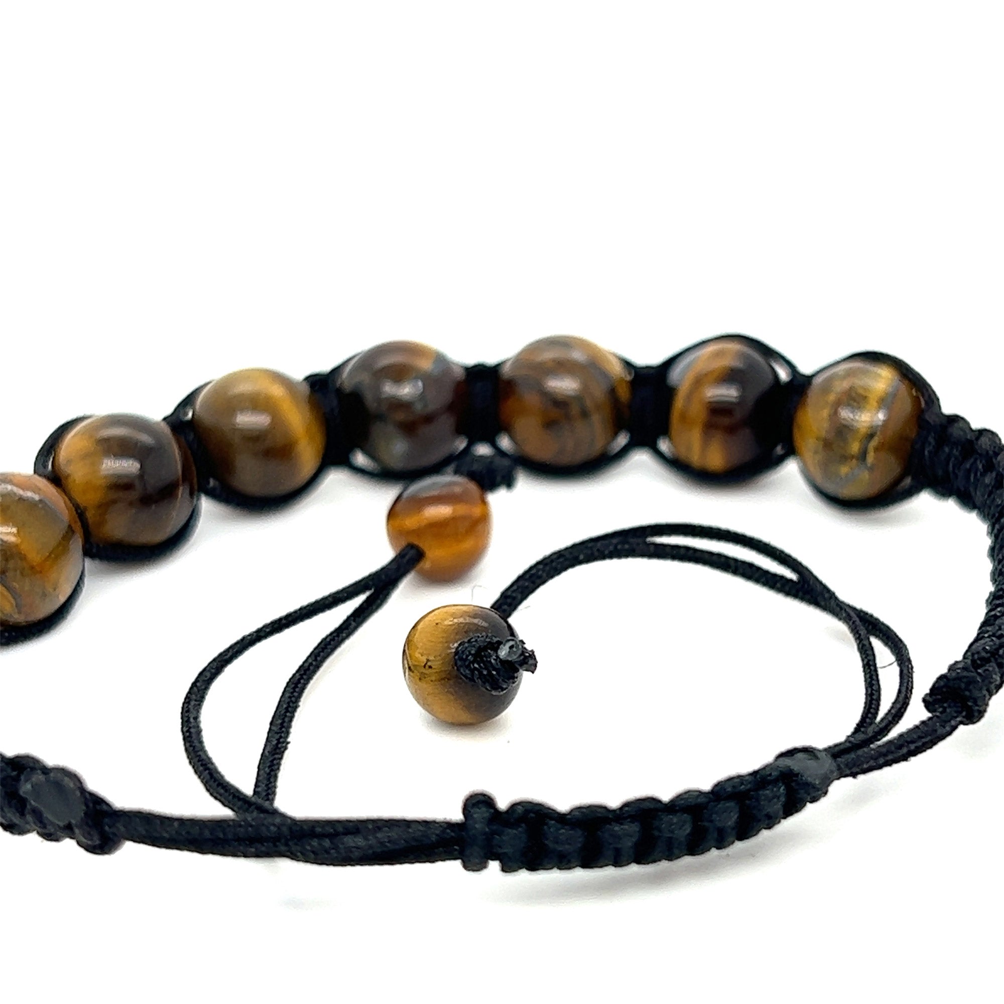 Tiger Eye Round Bead Bracelet