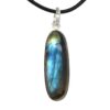 Elongated Labradorite Pendant