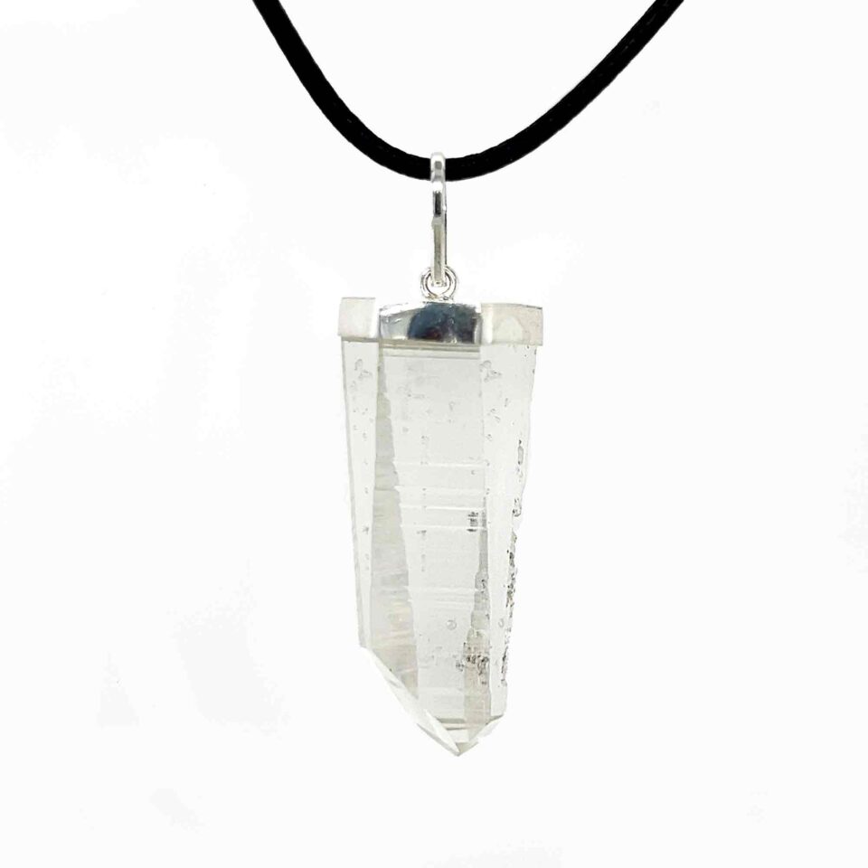 Clear Quartz Lemurian Point Pendant