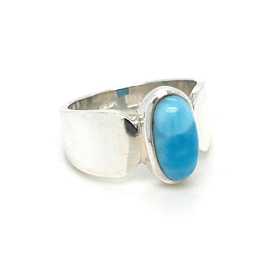 Larimar Silver Ring