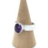 Faceted Amethyst Ring