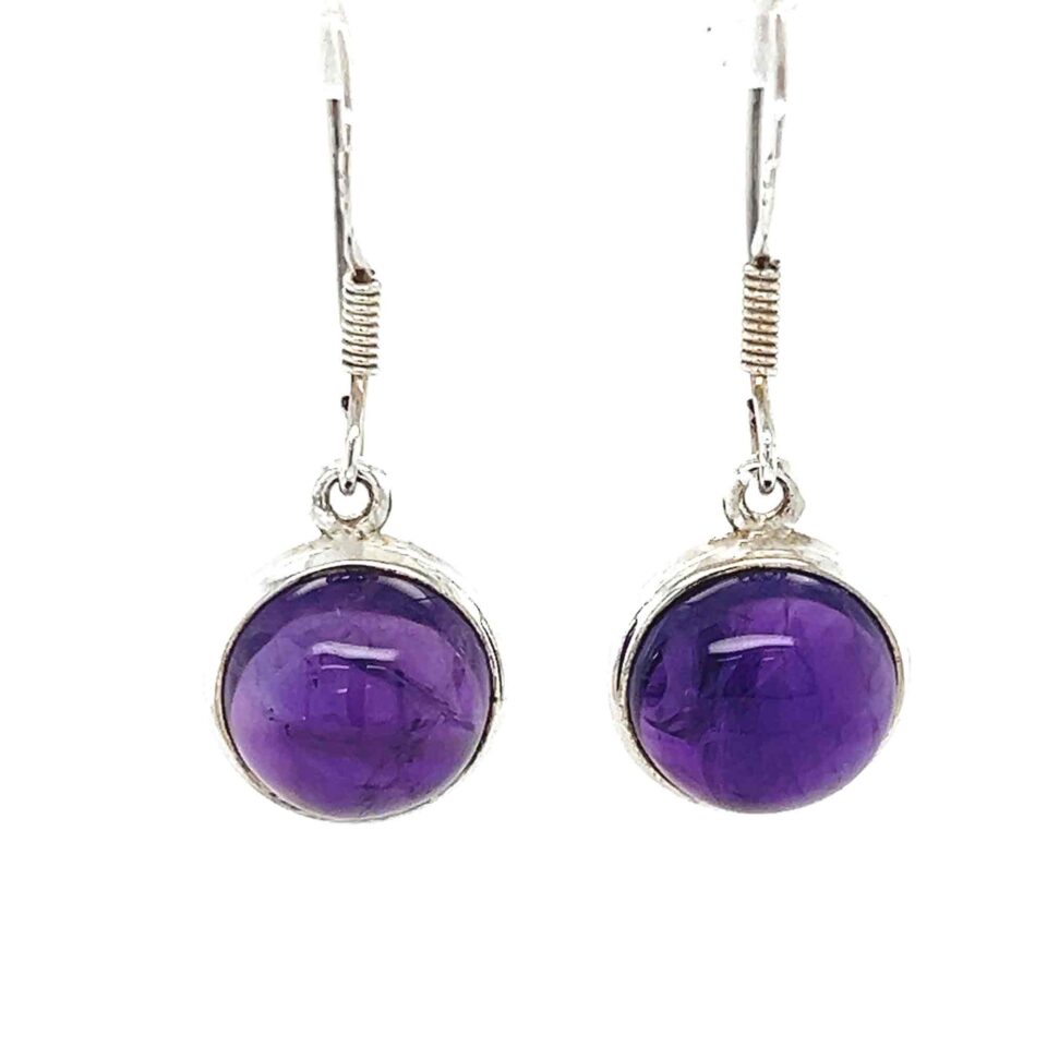 D969 Amethyst Drop earrings