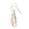 Cabochon Rose Quartz Drop Earrings