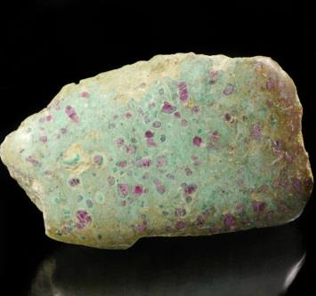 Ruby Fuschite Semi Polished Rock