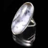 Silver Dendritic Agate Ring