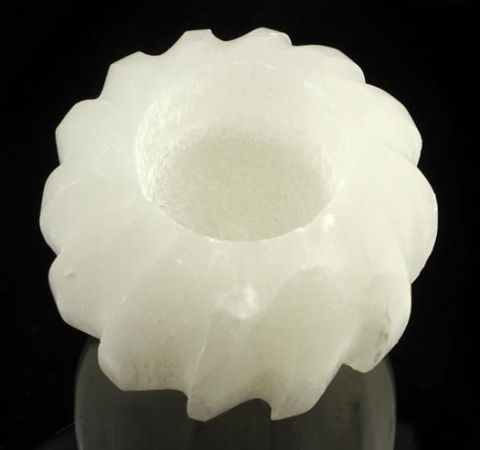 Selenite Twisted Candle Holder