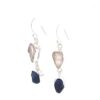 Rose Quartz Sapphire Earrings