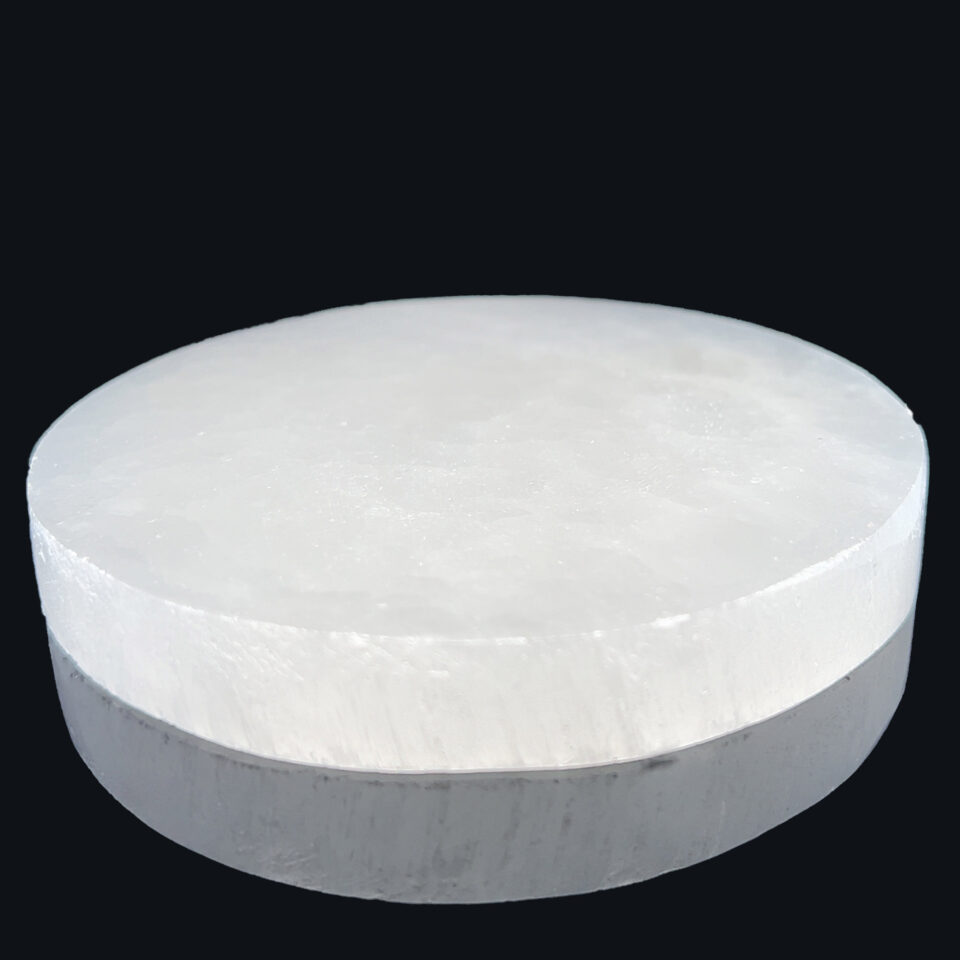 Selenite Large Circular Charging Plate