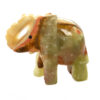 Green Banded Calcite Elephant