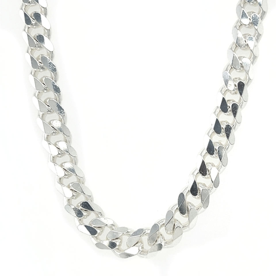 Thick Statement Curb Silver Chain 18'' (46cm)