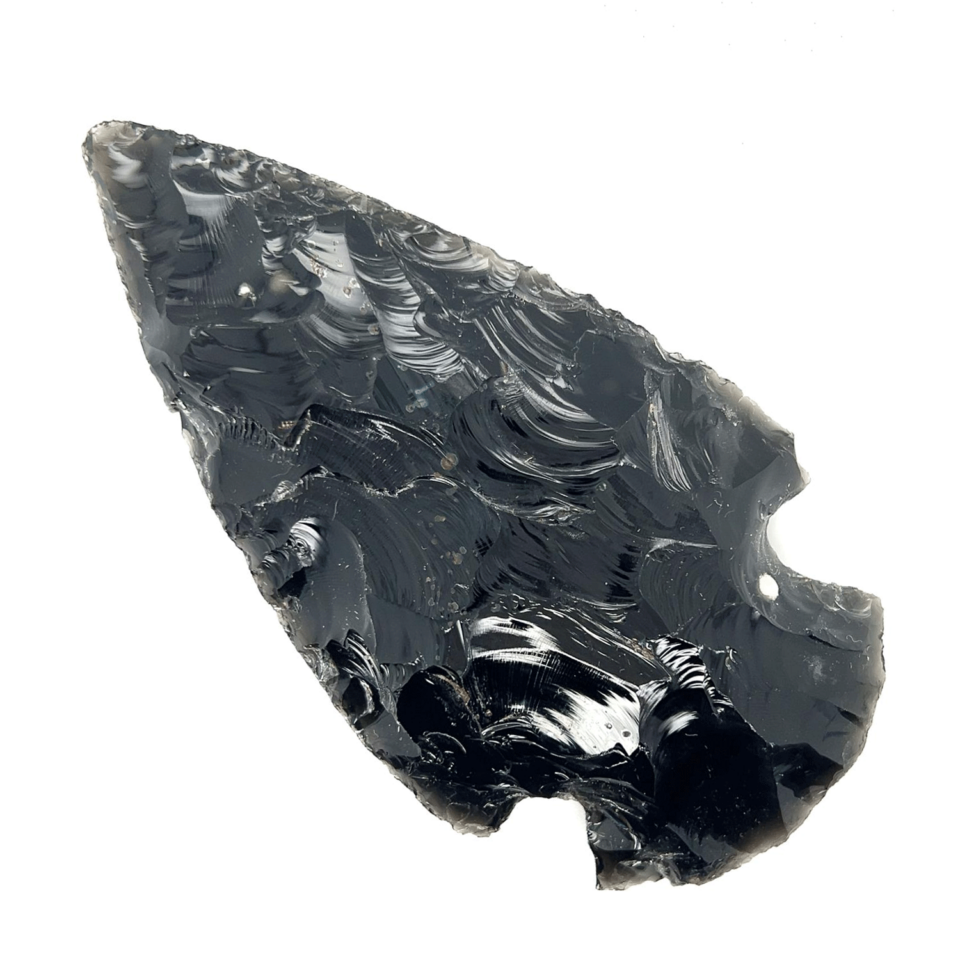 Large Obsidian Arrowhead