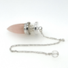 Rose Quartz Herkimer Diamond Pendulum