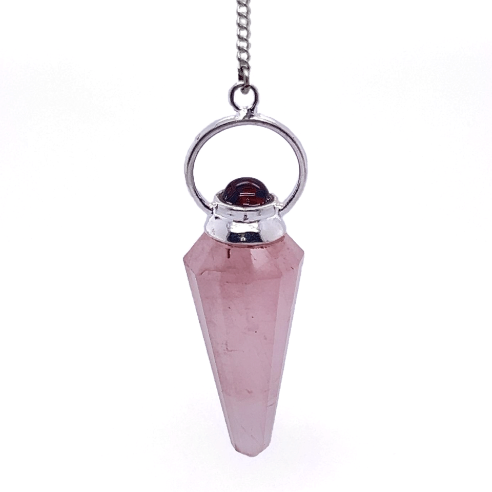 Rose Quartz Garnet Pendulum