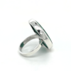 Silver Malachite Adjustable Ring