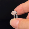 Raw Herkimer Diamond Quartz Ring