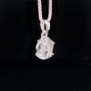 Herkimer Diamond Quartz Claw Pendant