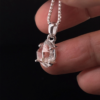Herkimer Diamond Quartz Claw Pendant