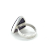 Triangular Silver Lepidolite Ring