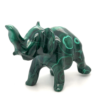 Polished Malachite Elephant